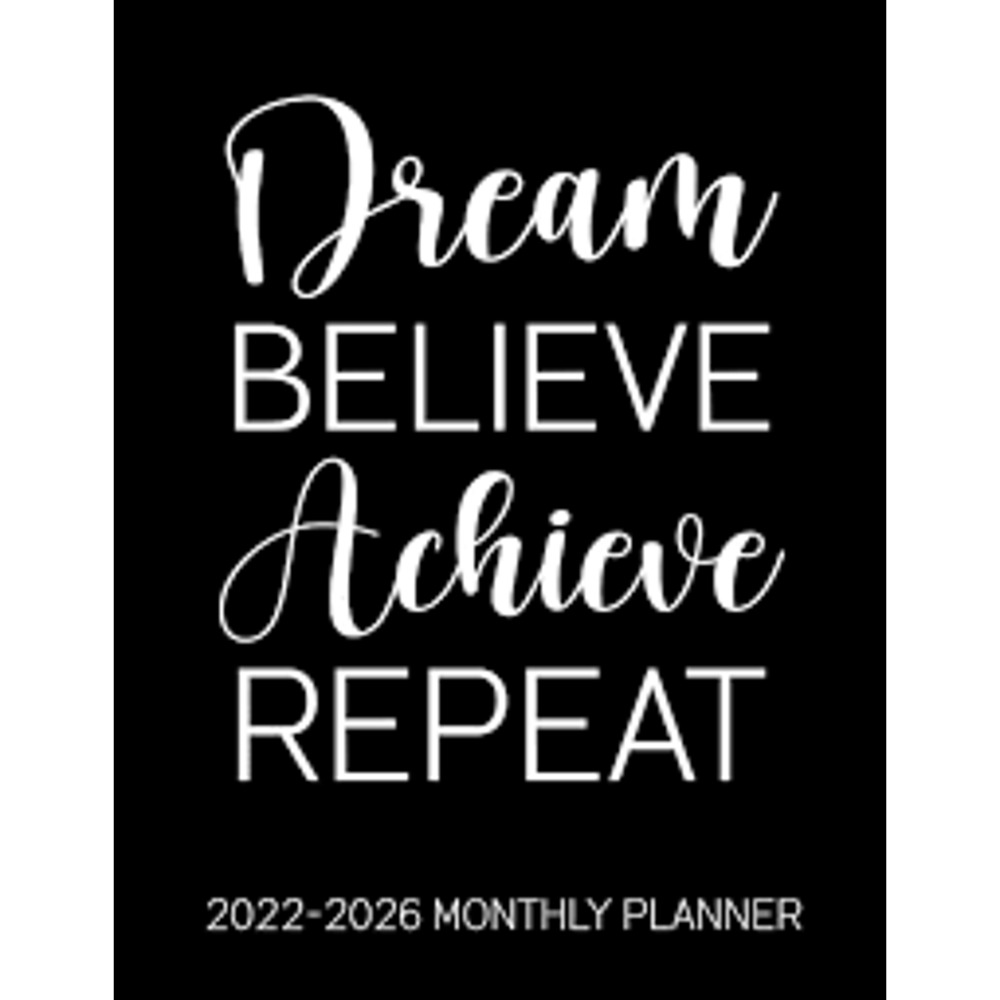 2023-2027 Five Year Planner - Dream Believe Achieve Repeat